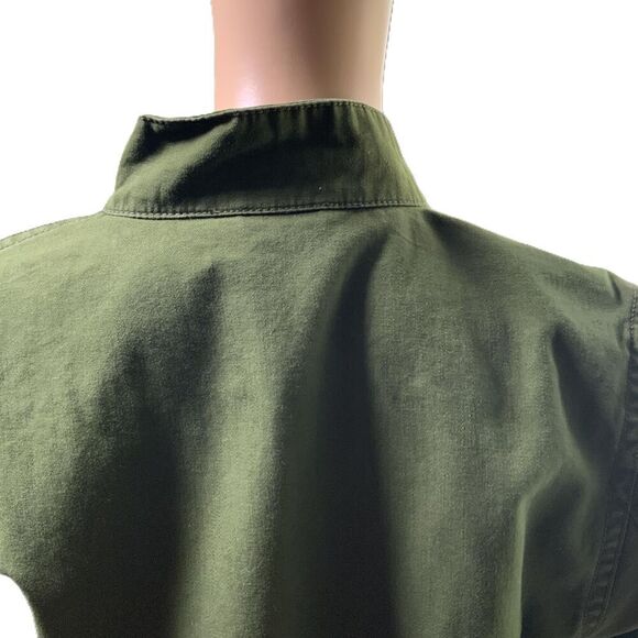Universal Thread Green Utility Adjustable Collar Button-Up Jacket Size Medium - Picture 9 of 15